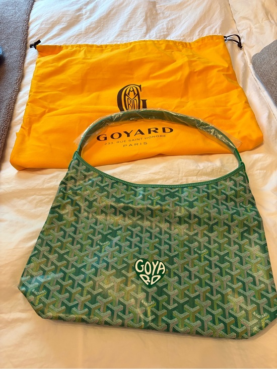 Goyard Handbags - Goyard Special Edition Meadow Green Boheme Hobo Bag with custom artwork